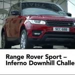 スキー滑降コースをレンジローバー・スポーツが150km/h以上で爆走「Inferno Downhill Challenge」